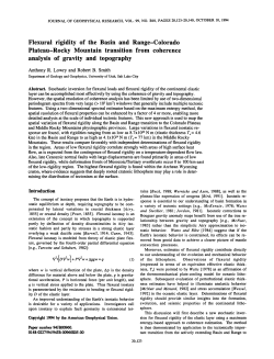 Flexural rigidity of the Basin and Range