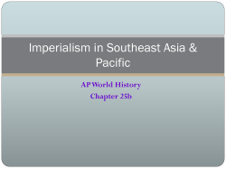 Imperialism in Southeast Asia - Mat
