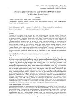 On the Representations and Subversions of Orientalism in The