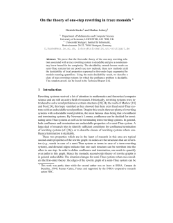 On the theory of one-step rewriting in trace monoids