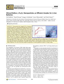 Silicon/Hollow &gamma;-Fe2O3 Nanoparticles as Efficient Anodes for Li
