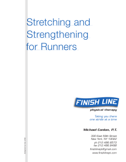 Stretching and Strengthening for Runners