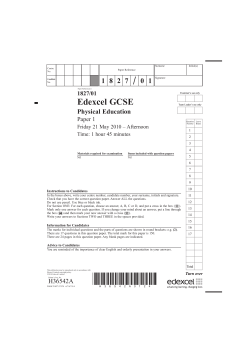 Edexcel Past Paper 2010