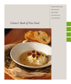 Gr&uuml;ner`s Book of Fine Food.