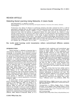 Detecting social learning using networks: a users