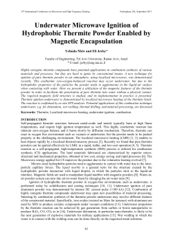 Underwater Microwave Ignition of Hydrophobic Thermite Powder