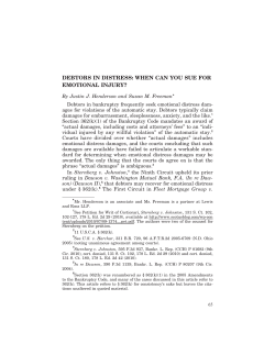 debtors in distress: when can you sue