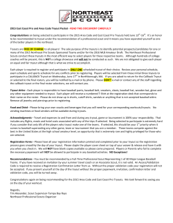 2015 East Coast Pro and Area Code Tryout Packet