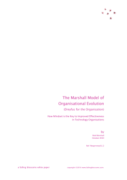 The Marshall Model of Organisational Evolution