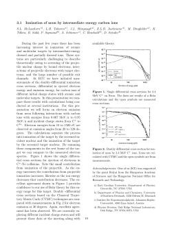 3.1 Ionization of neon by intermediate energy carbon ions