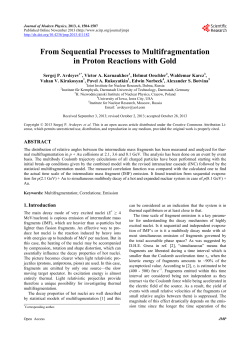 From Sequential Processes to Multifragmentation in Proton