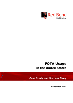 FOTA Usage in the United States