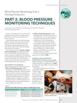 part 2: blood pressure monitoring techniques