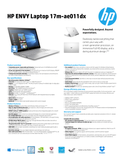 HP ENVY Laptop 17m