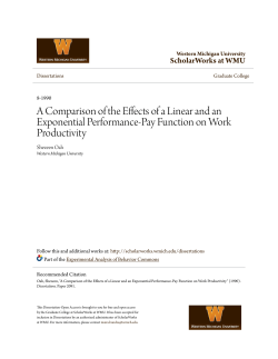 A Comparison of the Effects of a Linear and an Exponential