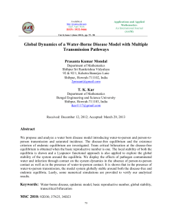 Global Dynamics of a Water-Borne Disease Model with Multiple