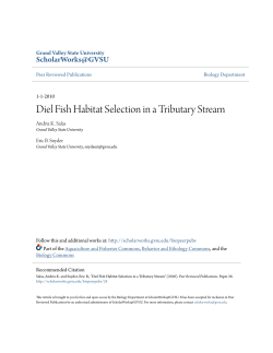 Diel Fish Habitat Selection in a Tributary Stream