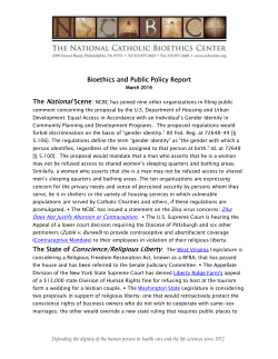 Conscience/Religious Liberty - National Catholic Bioethics Center