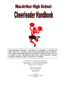 here - MacArthur Cheerleading!