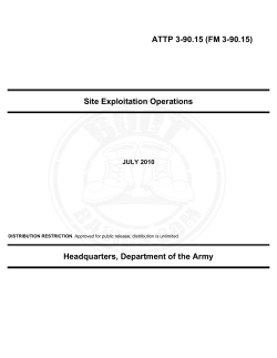 ATTP 3-90.15 (FM 3-90.15) Site Exploitation