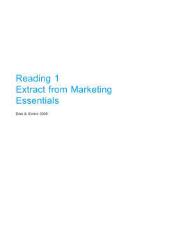 Extract 1 from Marketing Essentials 29