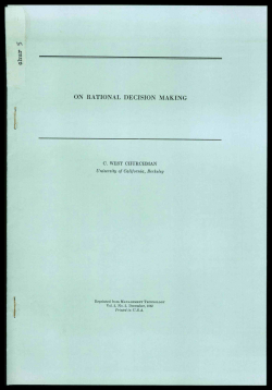 on rational decision making