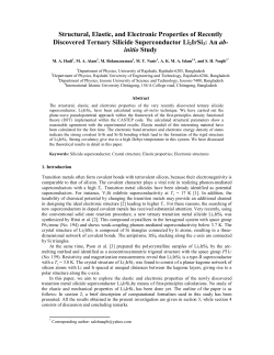 Structural, Elastic, and Electronic Properties of