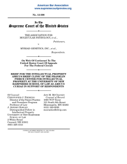 Brief for the Intellectual Property Amicus Brief Clinic of the Franklin