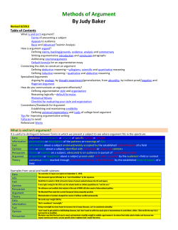 Methods of Argument Guide