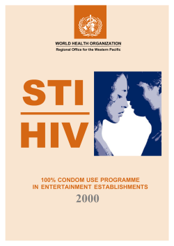 100% condom use programme in entertainment establishments