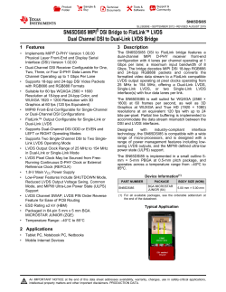 SN65DSI85 - Texas Instruments