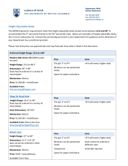 Height Adjustable Desks