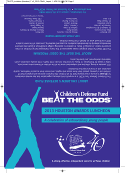 2013 houston awards luncheon - Children`s Defense Fund