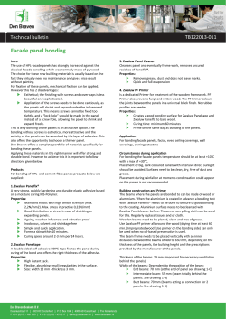 Facade panel bonding