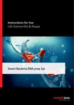 Manual Smart Bacteria DNA prep a