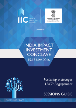 india impact investment conclave
