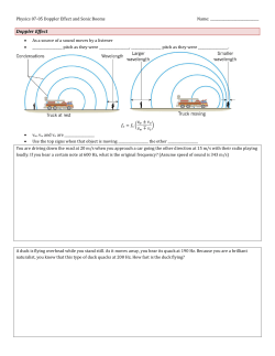 Physics 07-05 Doppler Effect and Sonic Booms