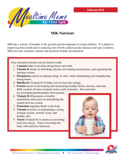 Milk Nutrients