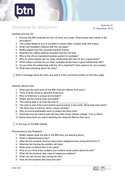 Questions for discussion