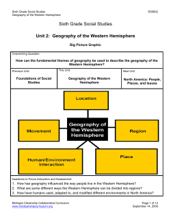 Geography of the Western Hemisphere