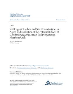 Soil Organic Carbon and Site Characteristics in Aspen and