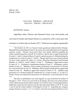 S16A1521. NIXON v. THE STATE