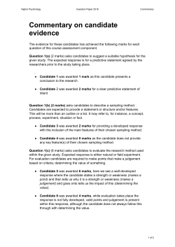 Commentary - Understanding Standards