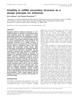 Volatility in mRNA secondary structure as a design principle for