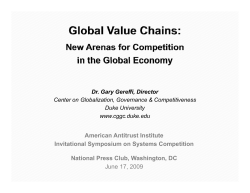 Gary Gereffi, Director, CGGC Duke University