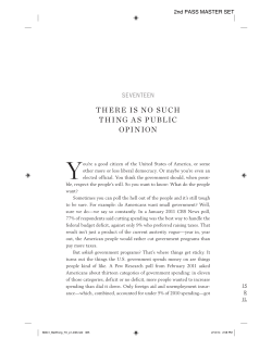 THERE IS NO SUCH THING AS PUBLIC OPINION