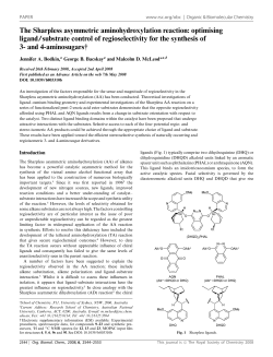 The Sharpless asymmetric aminohydroxylation reaction: optimising