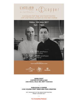 D/L Press Release - Bisma Eight Ubud