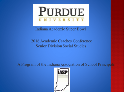 Senior Social Studies Conference Presentation