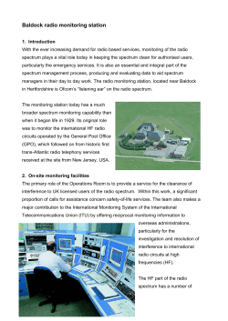 Baldock radio monitoring station